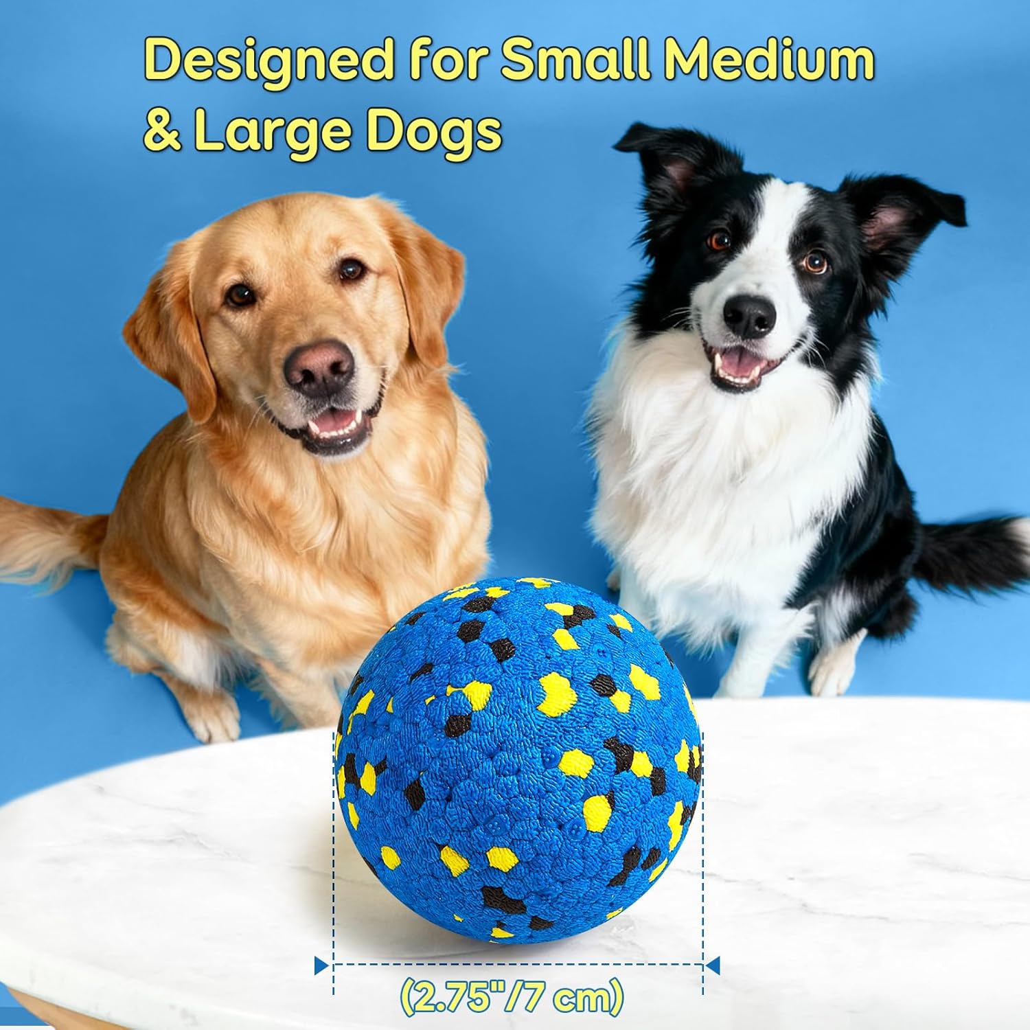 Dog Fetch Ball Set – Durable Foam Tennis Balls for Interactive Play