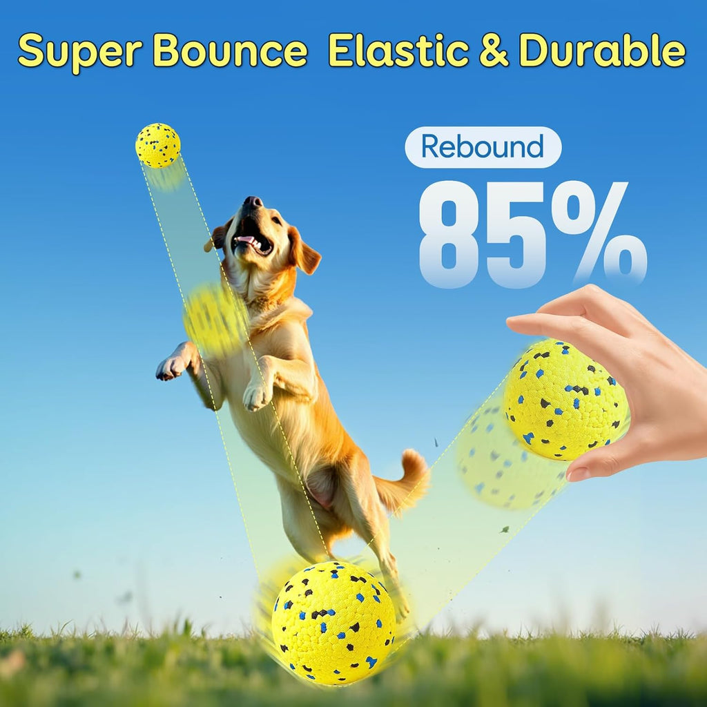 Dog Fetch Ball Set – Durable Foam Tennis Balls for Interactive Play